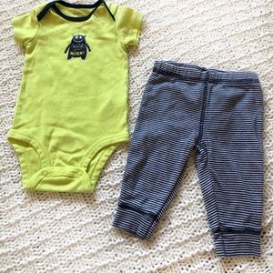 Carters onesie and pant set